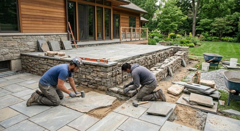 Our team working on Masonry Service projects in Oviedo, FL
