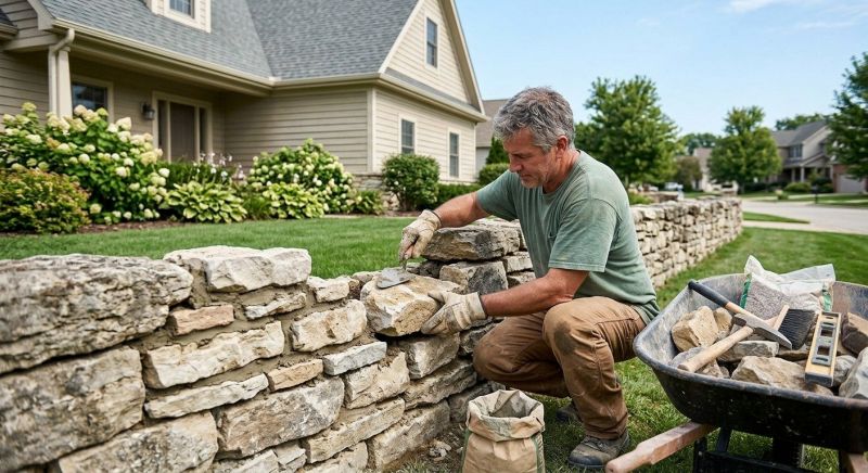 Brick Fence Repair in Oviedo, FL