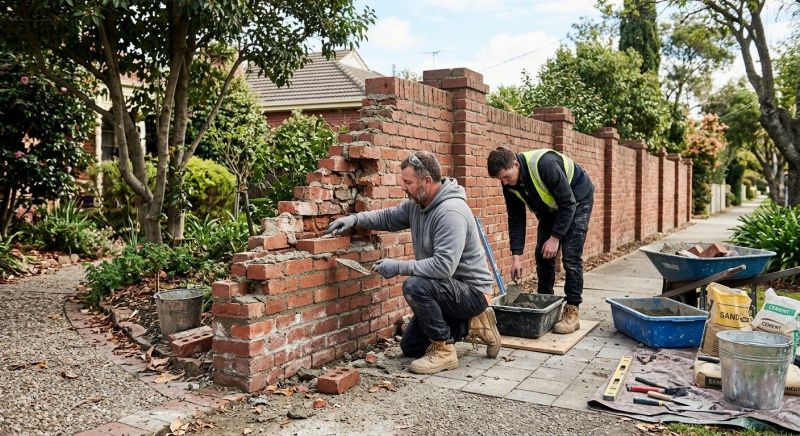Brick Fence Repair in Oviedo, FL