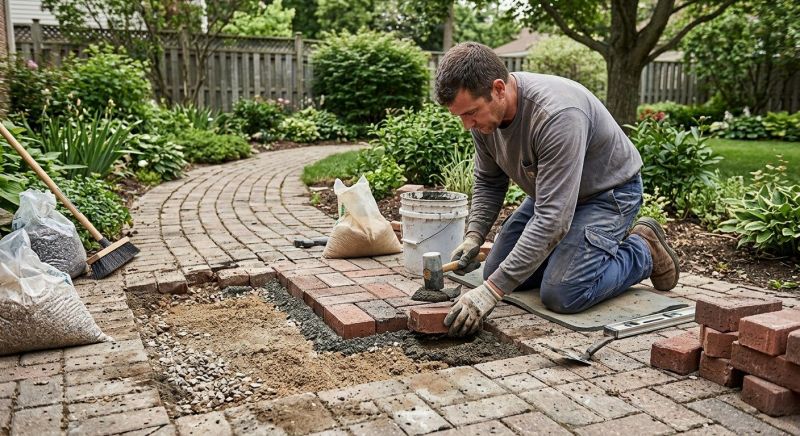 Brick Pathway Repair in Oviedo, FL