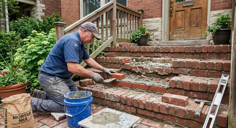 Brick Stoop Repair in Oviedo, FL