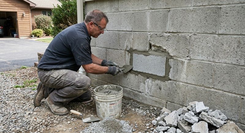 Cinder Block Wall Repair in Debary, FL