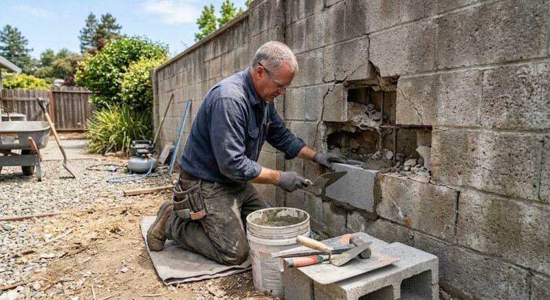 Concrete Block Repair in Debary, FL