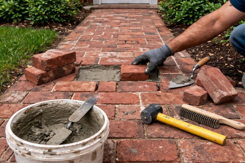 Entryway Brick Repair in Oviedo, FL