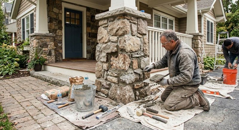 Stone Column Repair in Oviedo, FL