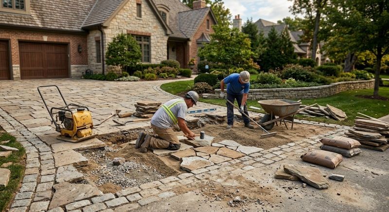 Stone Driveway Repair in Oviedo, FL