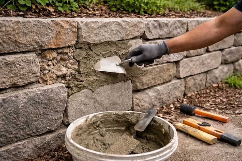 Stone Wall Repair in Maitland, FL