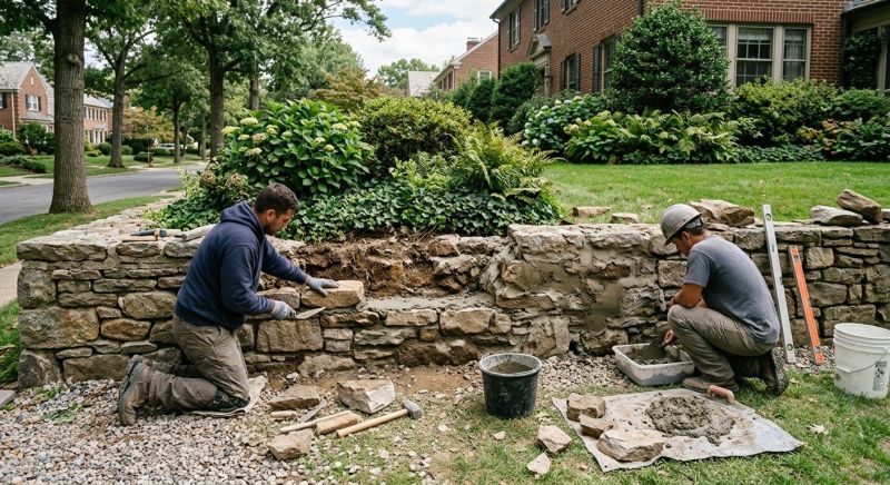 Stone Wall Repair in Titusville, FL